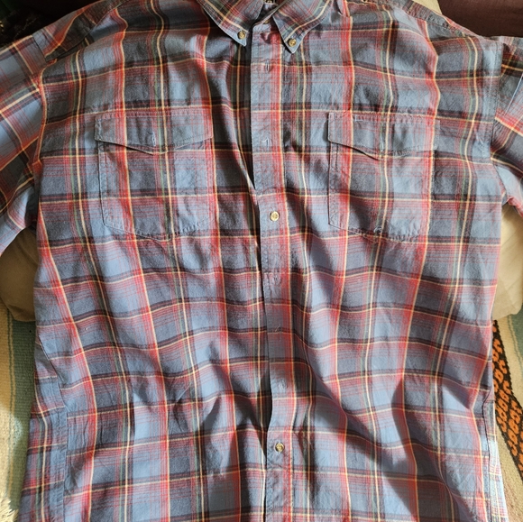 Men's Roper Western Plaid Button Down Long Sleeve Rancher Casual Shirt - Picture 4 of 4